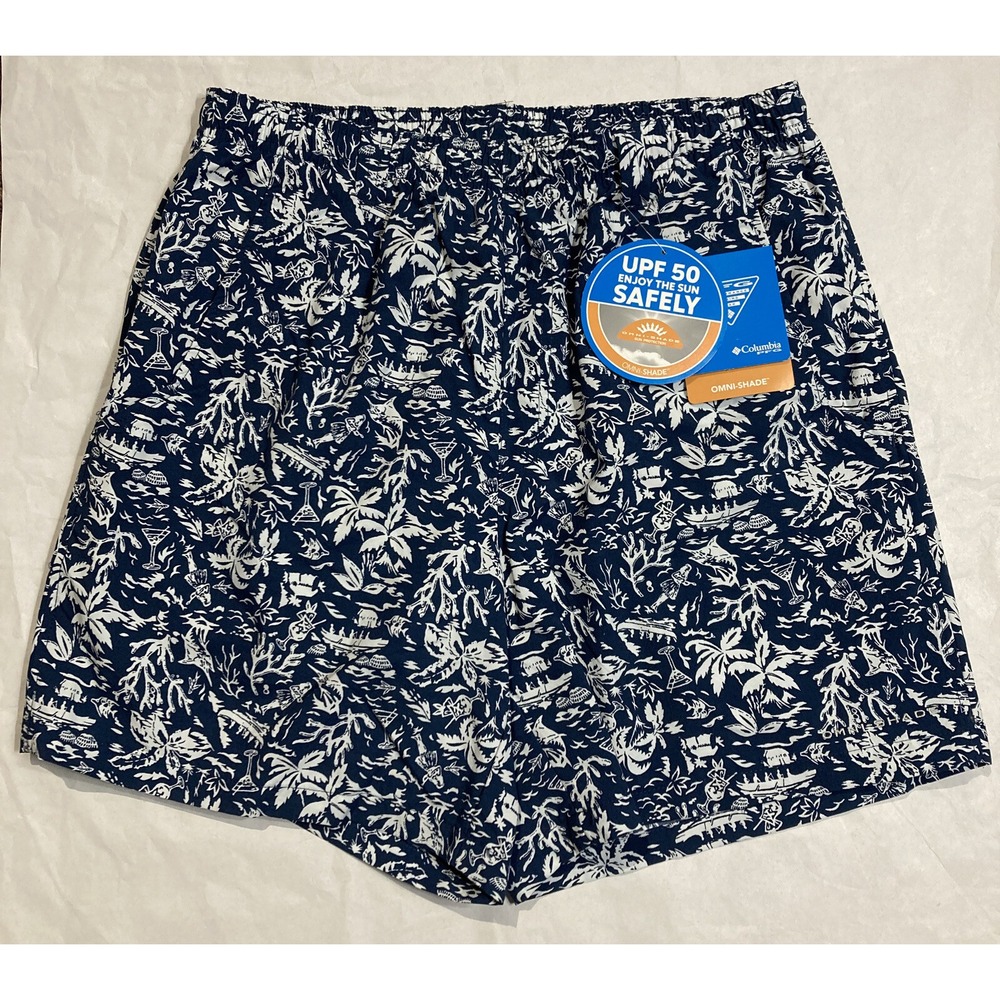 Columbia‎ PFG Super Backcast Water Shorts Swim Trunks Kona Print Mens Small NWT